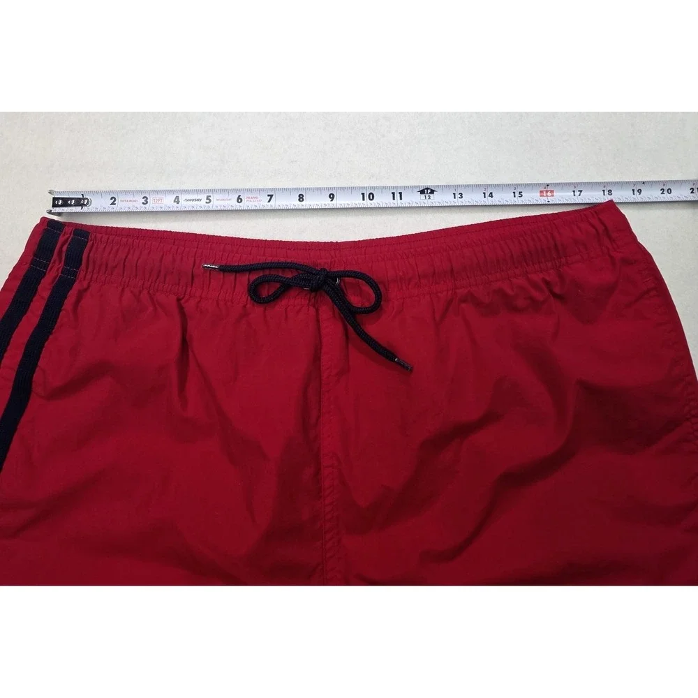 VTG Polo Sport Ralph Lauren Mens XL 36 Swim Trunks Shorts Spellout Red‎ Blue